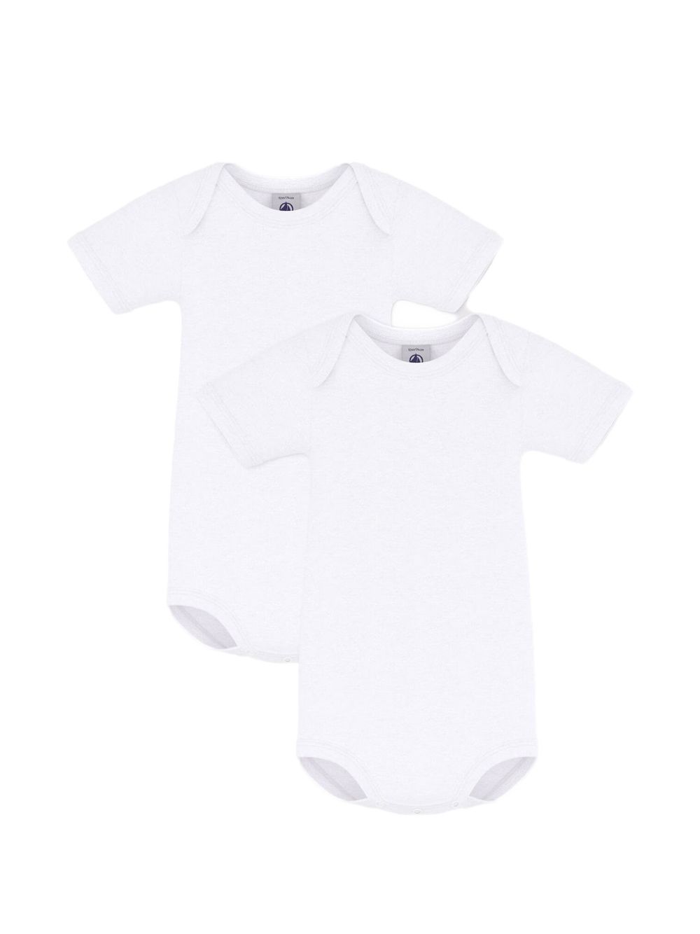 Set body bianchi mezze manicha (2pz) A01T4 00 PETIT BATEAU KIDS 