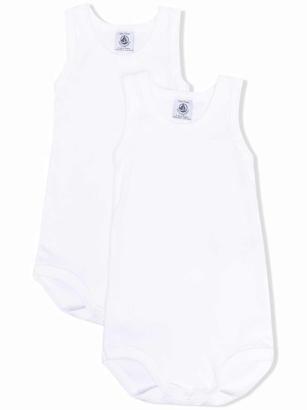 Set body bianco (2pz) A01T5 00 PETIT BATEAU KIDS 