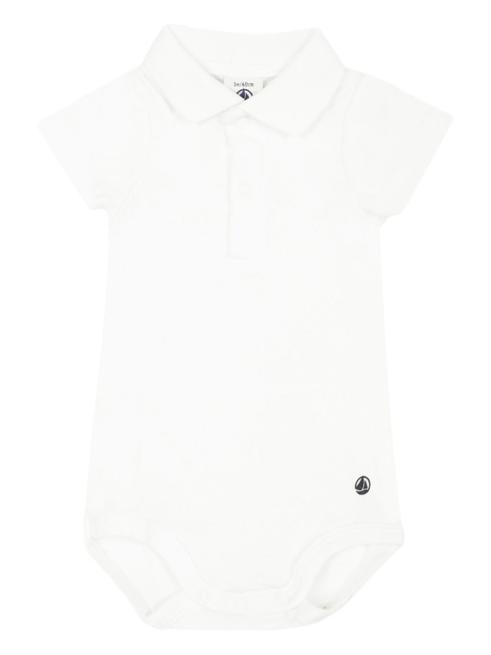 Body bianco polo A09ZH 01 PETIT BATEAU KIDS 