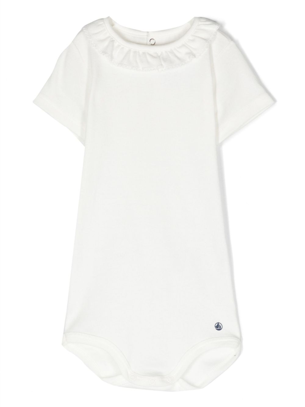 Body bianco colletto ruches A0A0R 01 PETIT BATEAU KIDS 