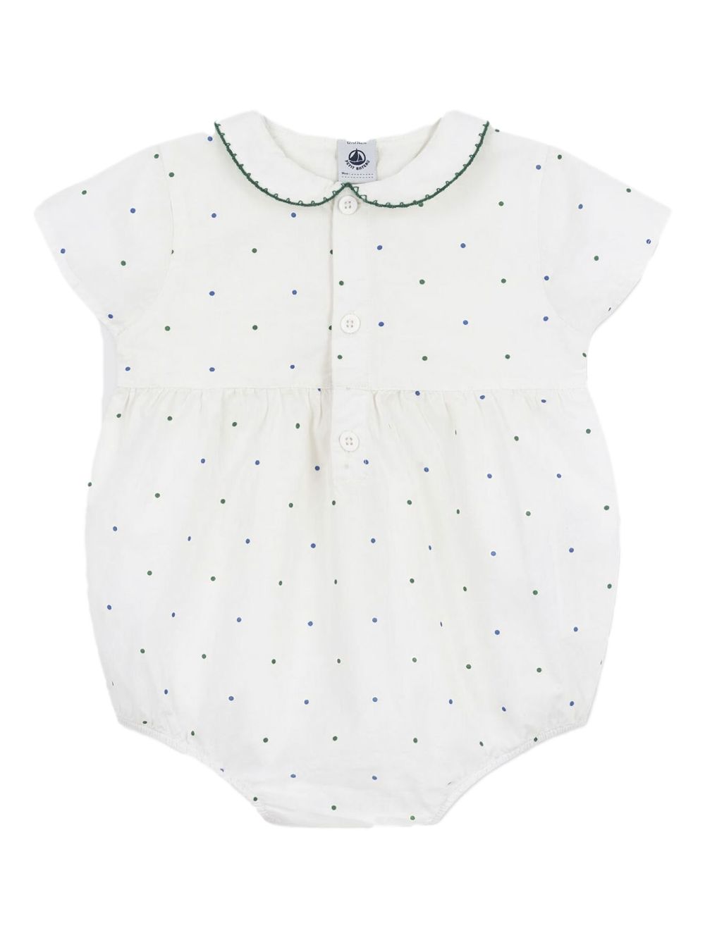 Tutina a pagliaccetto con fantasia pois A0CE5 01 PETIT BATEAU KIDS 