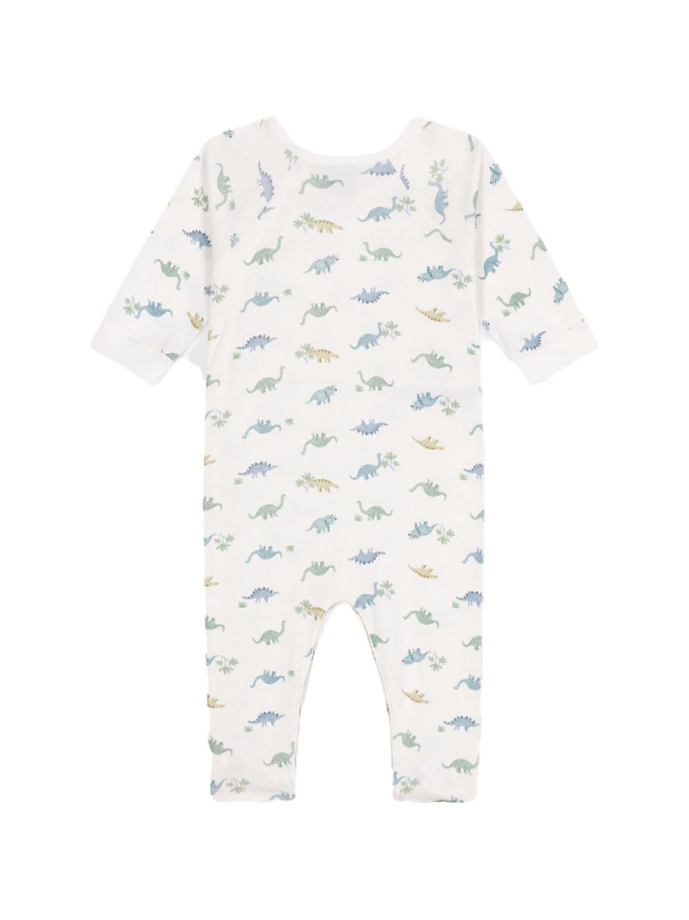 Tutina bianca con fantasia dinosauro A0CN7 01 PETIT BATEAU KIDS 