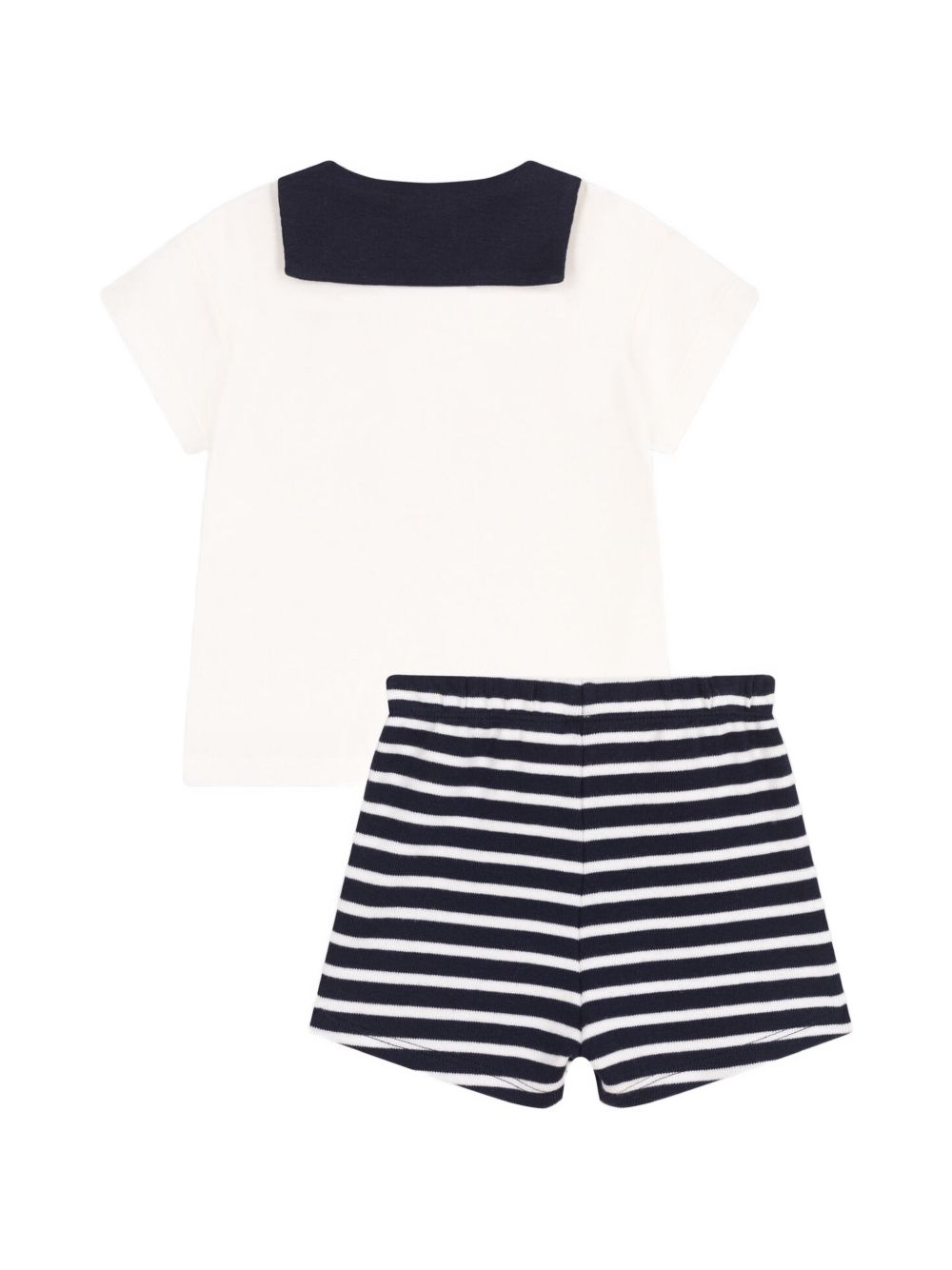 Completo bianco e blu (2pz) A0CPA 01 PETIT BATEAU KIDS 
