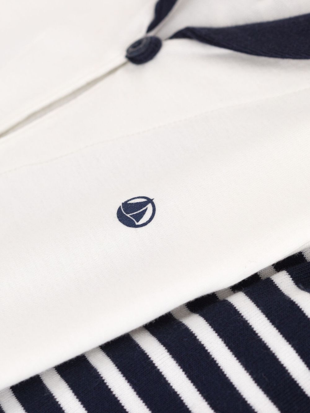 Completo bianco e blu (2pz) A0CPA 01 PETIT BATEAU KIDS 
