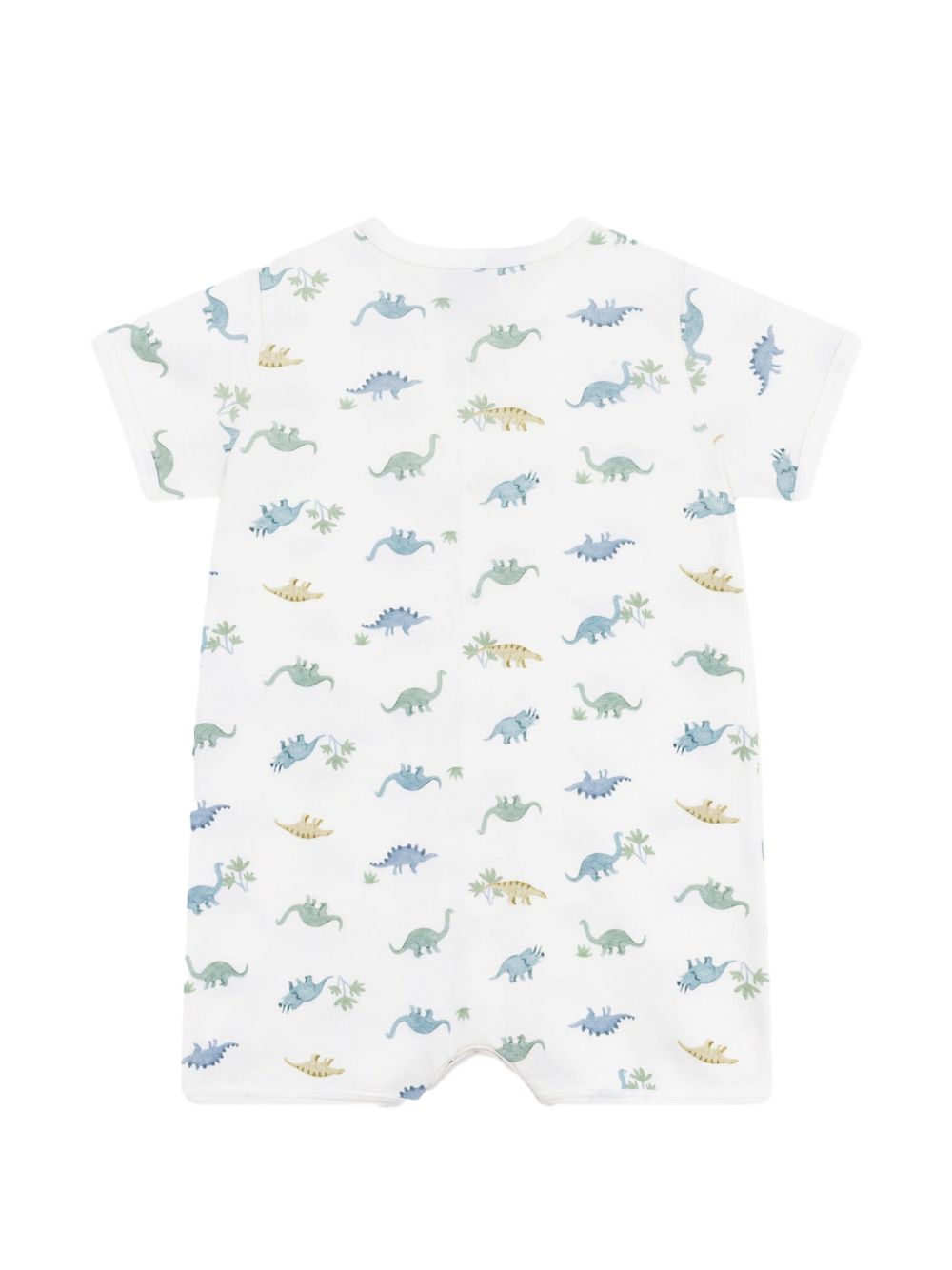 Tutina corta in cotone con fantasia dinosauri A0CU4 01 PETIT BATEAU KIDS 