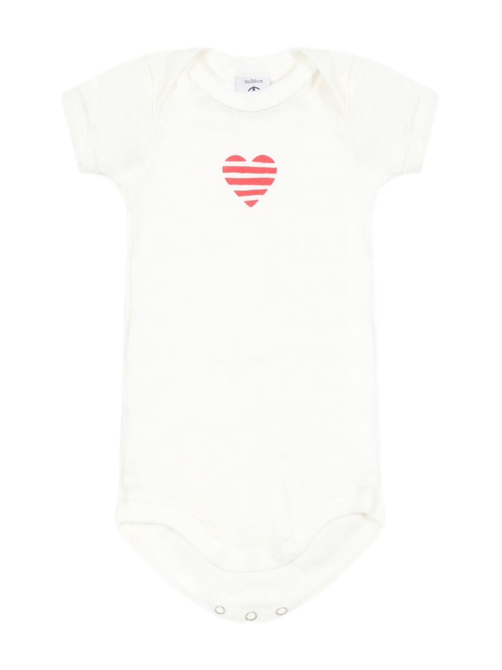 Set body bianco con cuori (3pz) A0CXD 00 PETIT BATEAU KIDS 