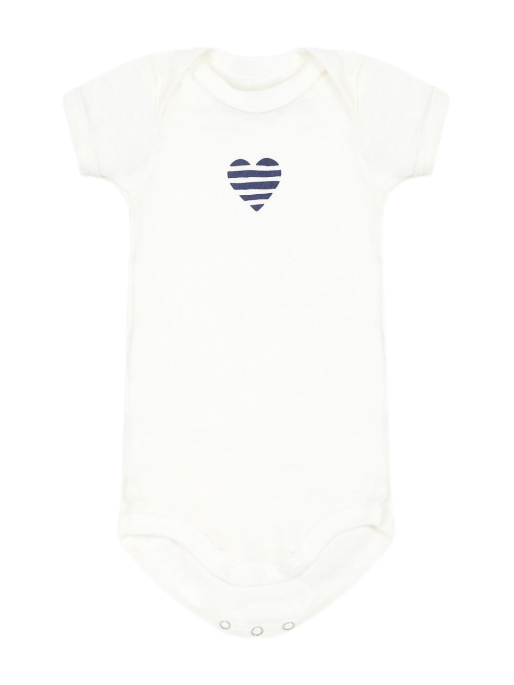 Set body bianco con cuori (3pz) A0CXD 00 PETIT BATEAU KIDS 