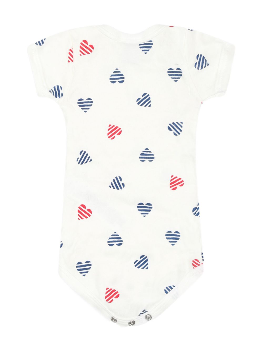 Set body bianco con cuori (3pz) A0CXD 00 PETIT BATEAU KIDS 