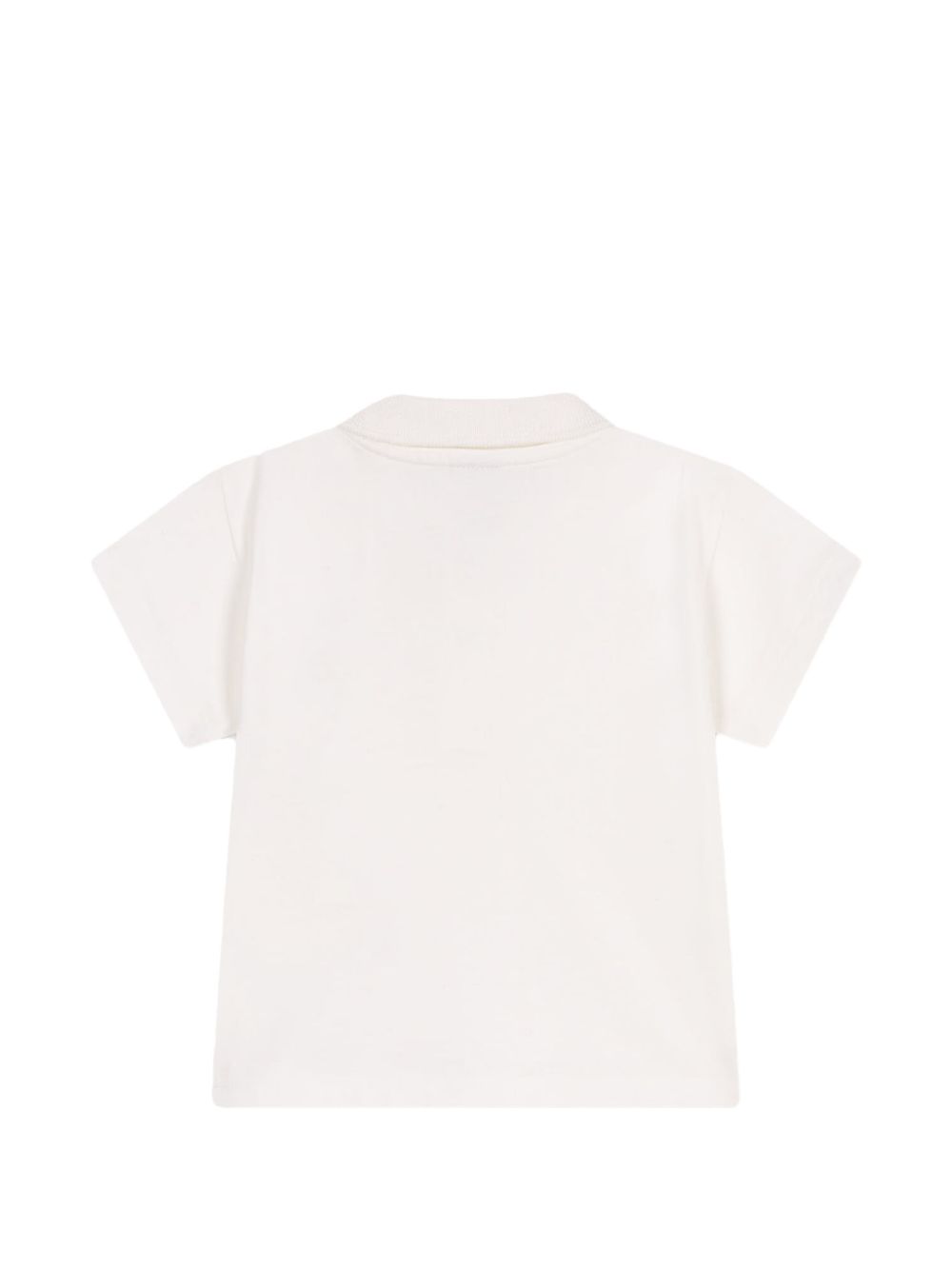 Polo bianca mini logo petto A0CZ4 01 PETIT BATEAU KIDS 