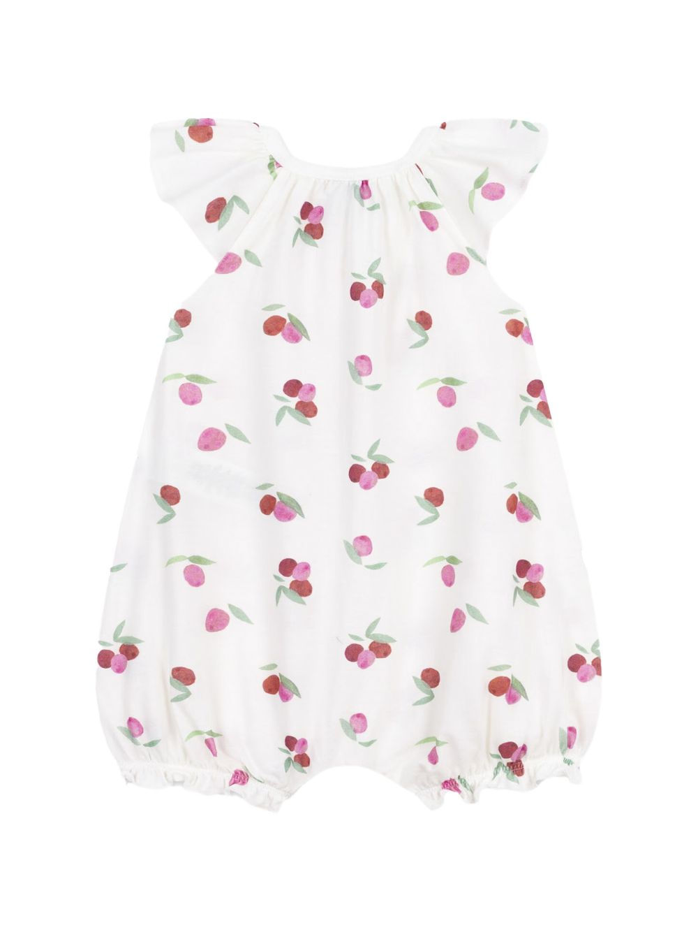 Tutina bianca con fantasia frutta all-over A0CZ5 01 PETIT BATEAU KIDS 