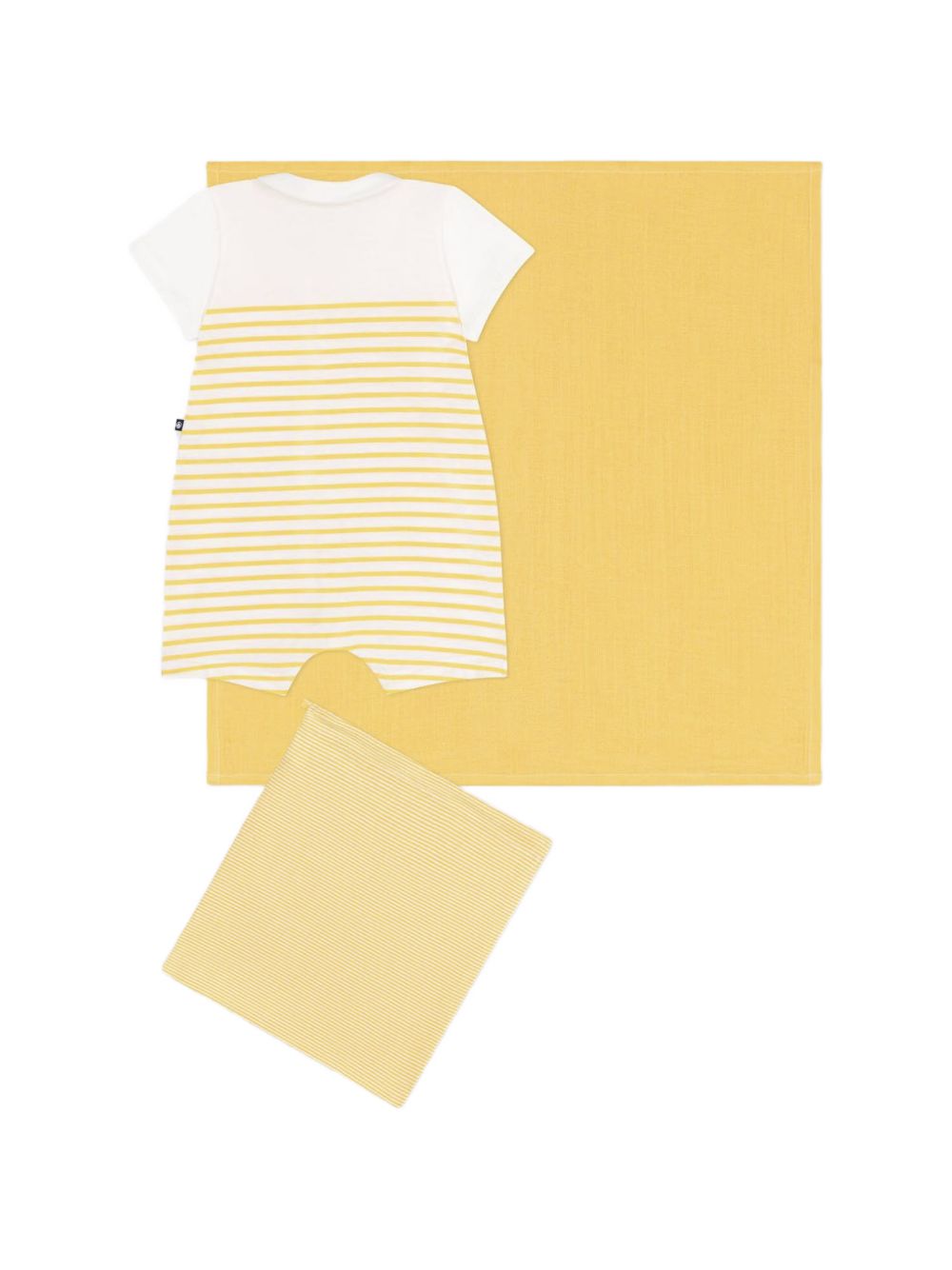 Set con tutina e telino giallo (2pz) A0DCB 03 PETIT BATEAU KIDS 