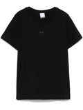 Black T-shirt with Love Birds embroidery
