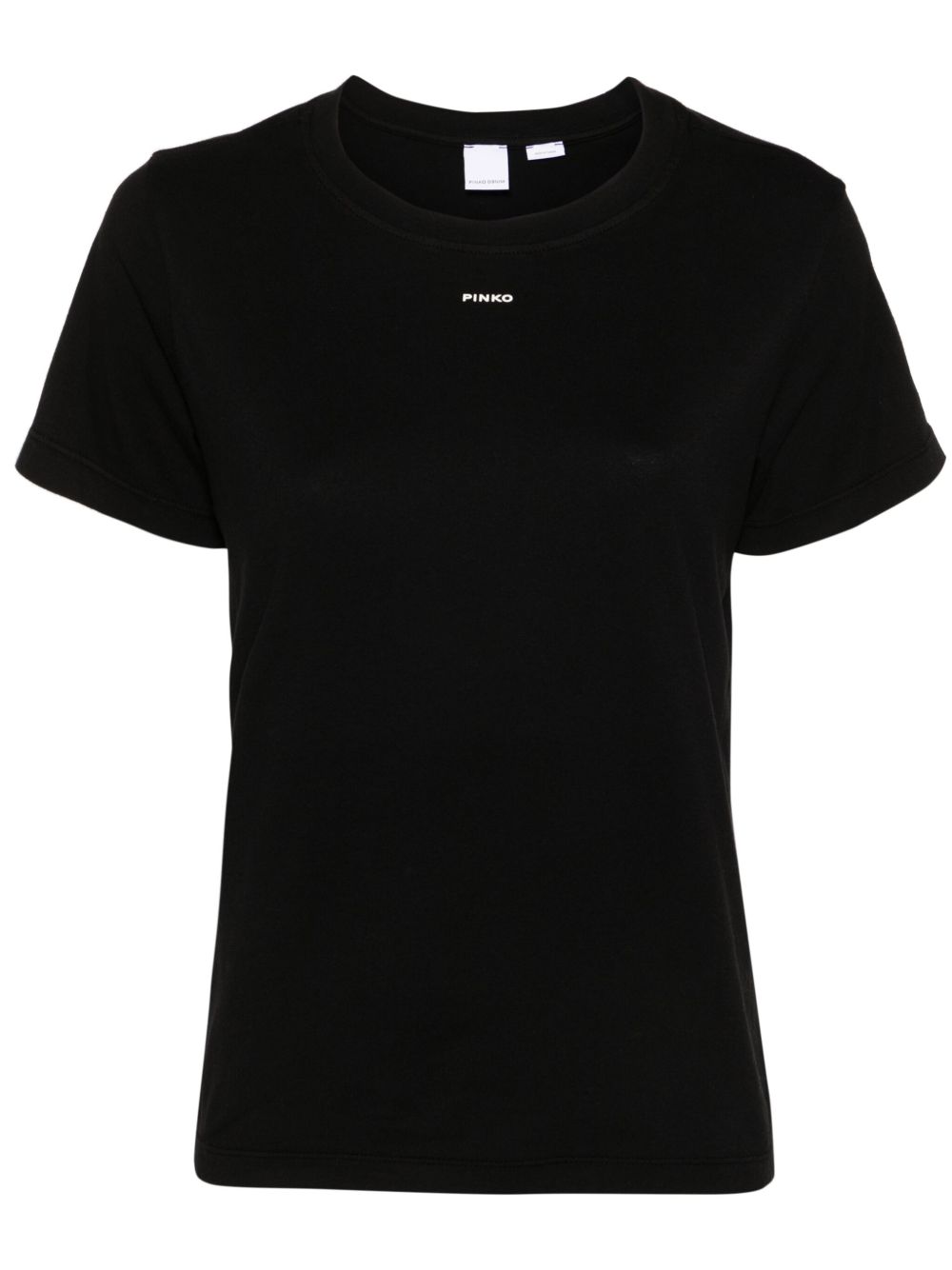 T-shirt nera mini logo 100373A228 Z99 PINKO 