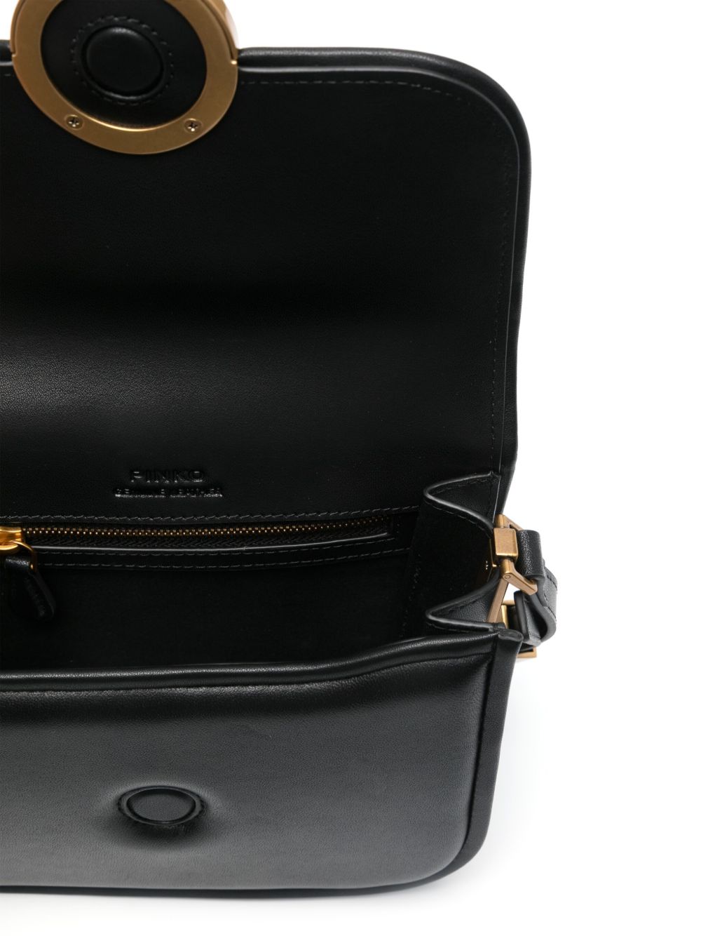 Borsa a spalla Love Box Mini in pelle nera 104297A26L Z99Q PINKO 