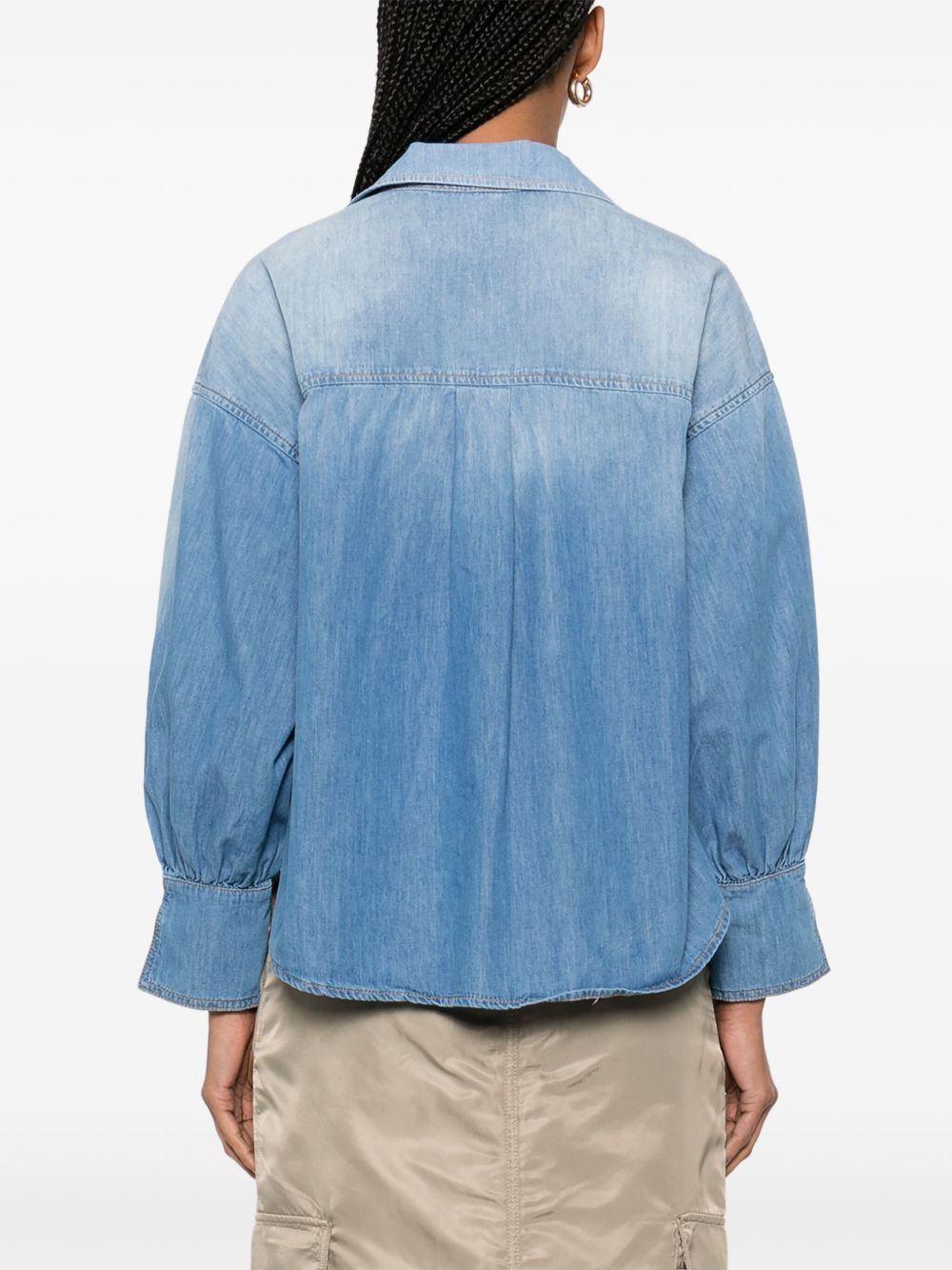 Blusa calahari in denim sfumato 104630A2DT PJO PINKO 