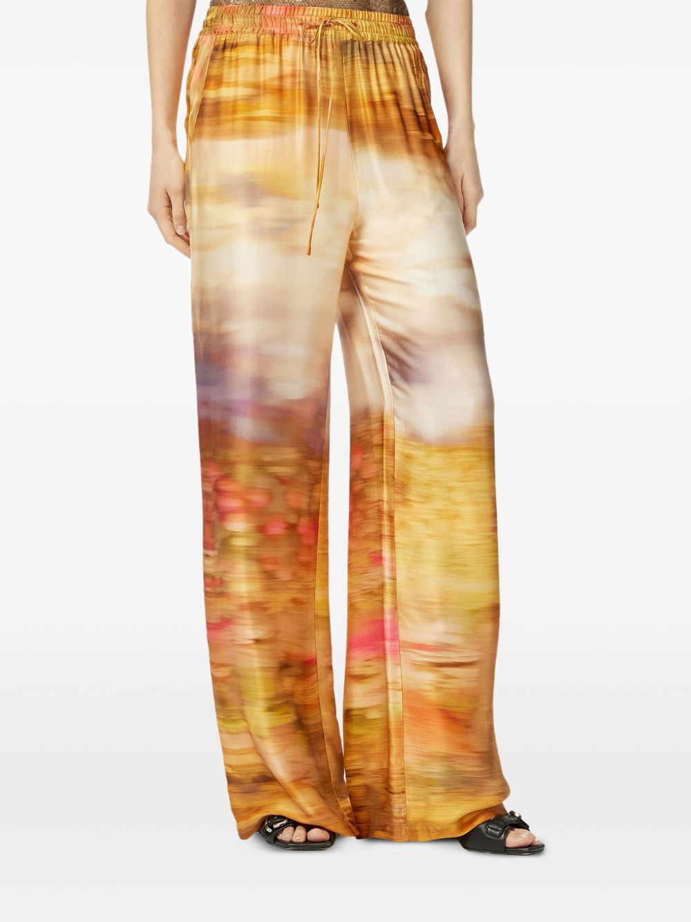 Pantalone Purple stampa sfumata 104830A2EG0 CN4 PINKO 