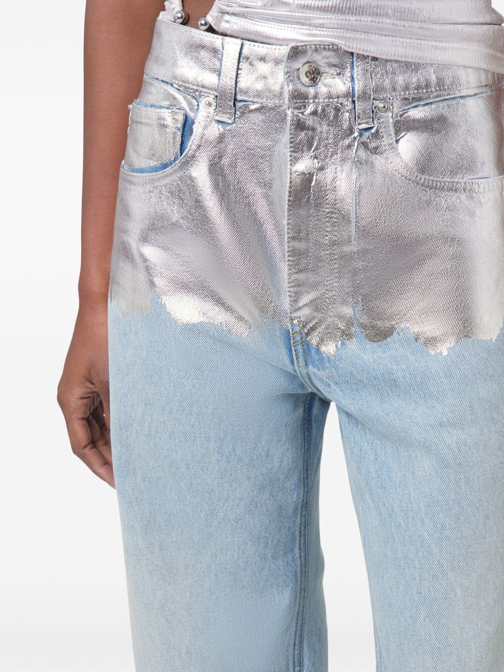 Jeans denim/argento 25ECPA040CO0524 P458 RABANNE 