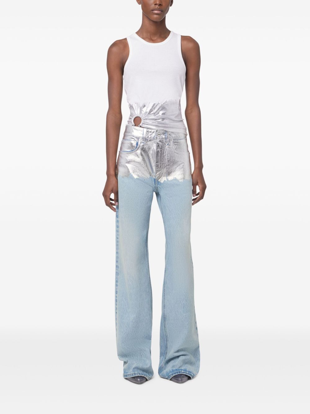 Jeans denim/argento 25ECPA040CO0524 P458 RABANNE 