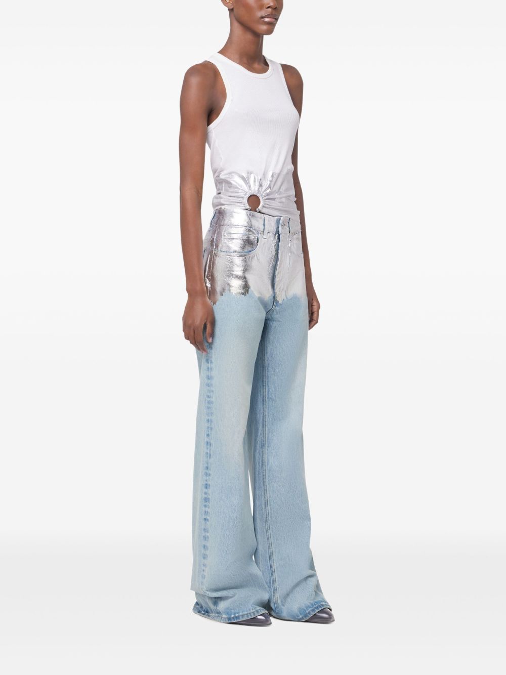 Jeans denim/argento 25ECPA040CO0524 P458 RABANNE 