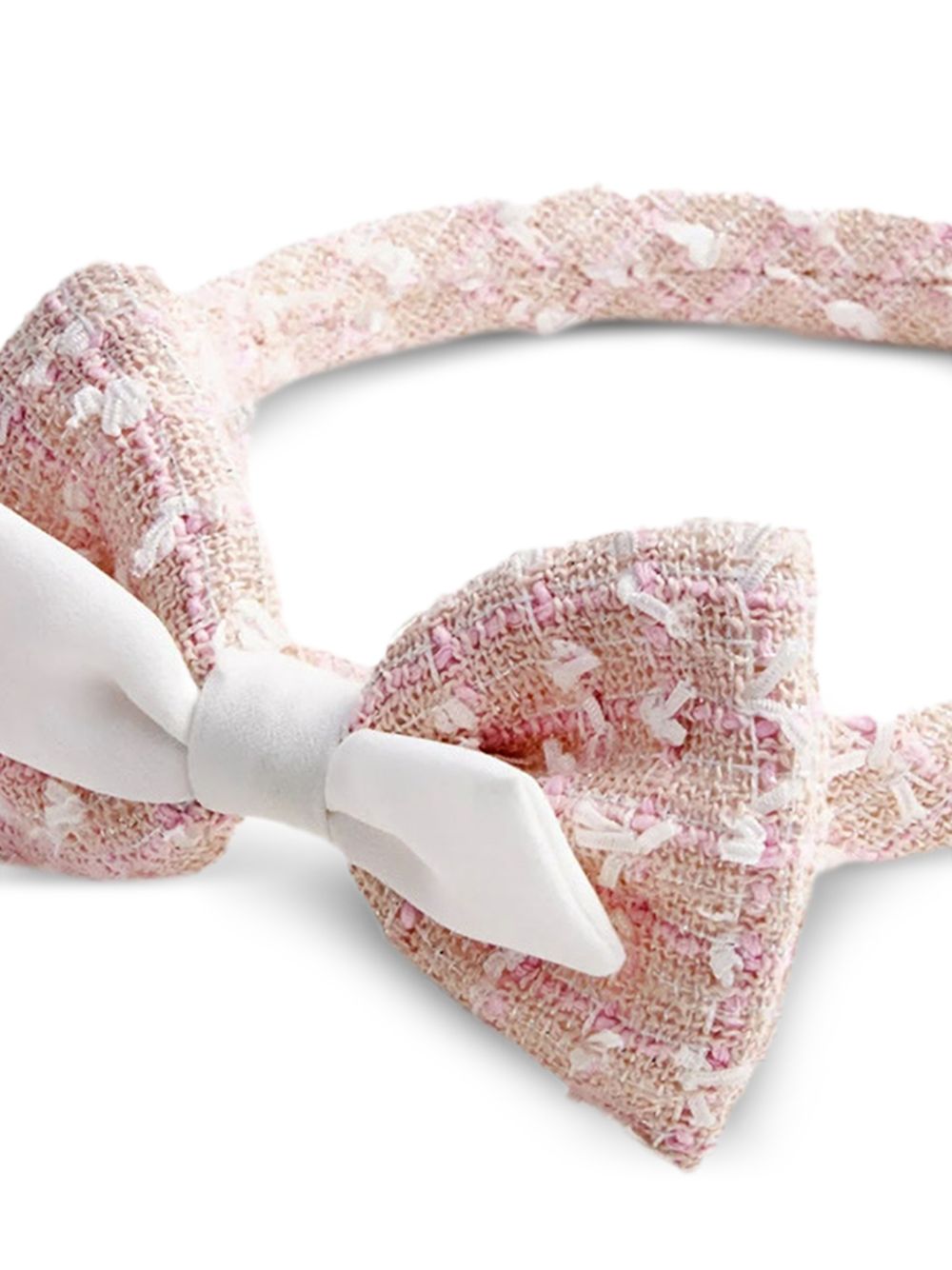 Cerchietto boucle con fiocco rosa SS25732P PINK SELF PORTRAIT KIDS 