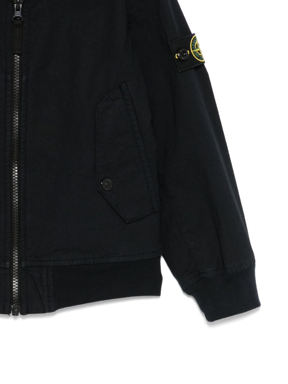 Giubbino blu  mini logo compass laterale 4100004S0001 V0020 STONE ISLAND KIDS 
