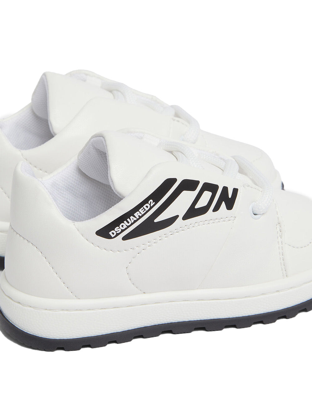Sneakers icon new generation bianche e nere neonato 80314 01 DSQUARED KIDS 