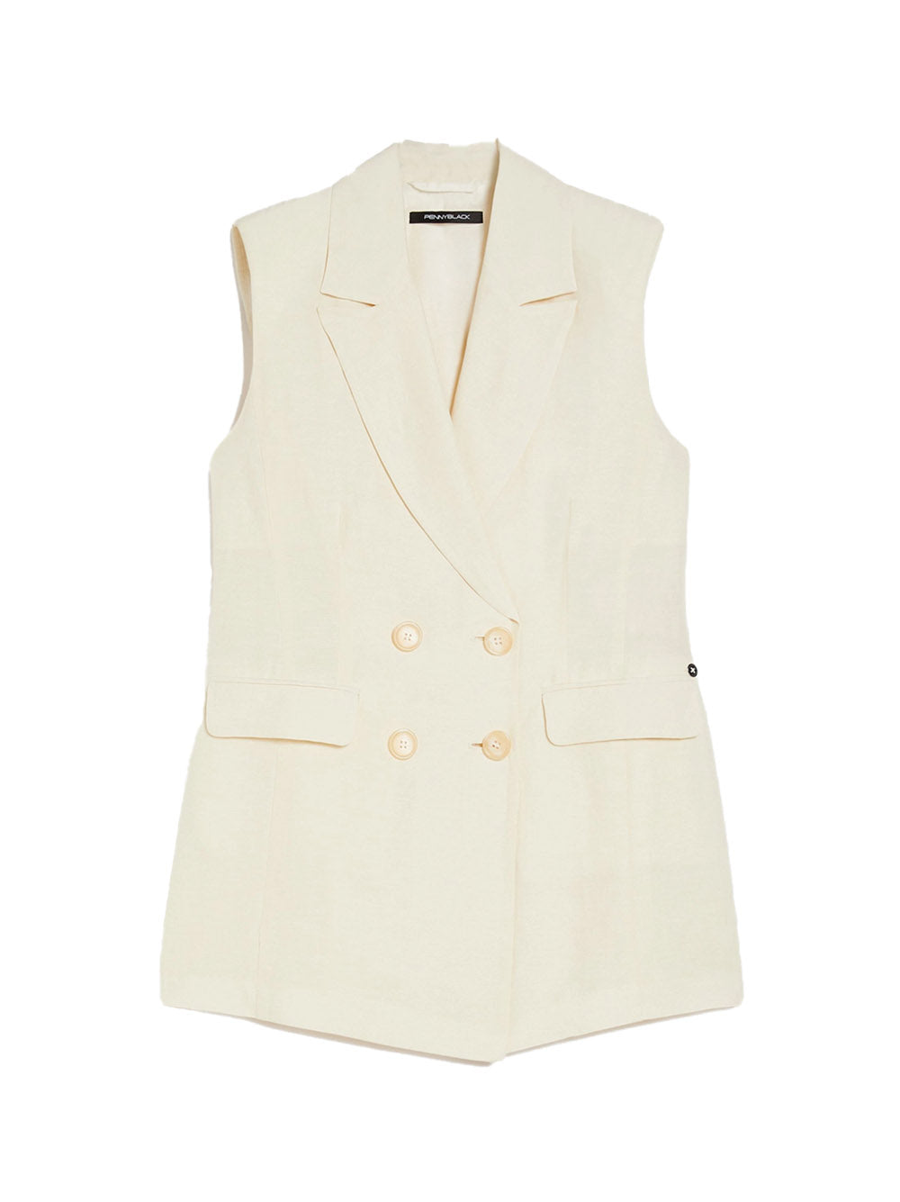 Gilet Cris avorio doppiopetto CRIS 001 PENNY BLACK 