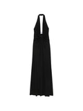 Abito lungo halter con cutout
