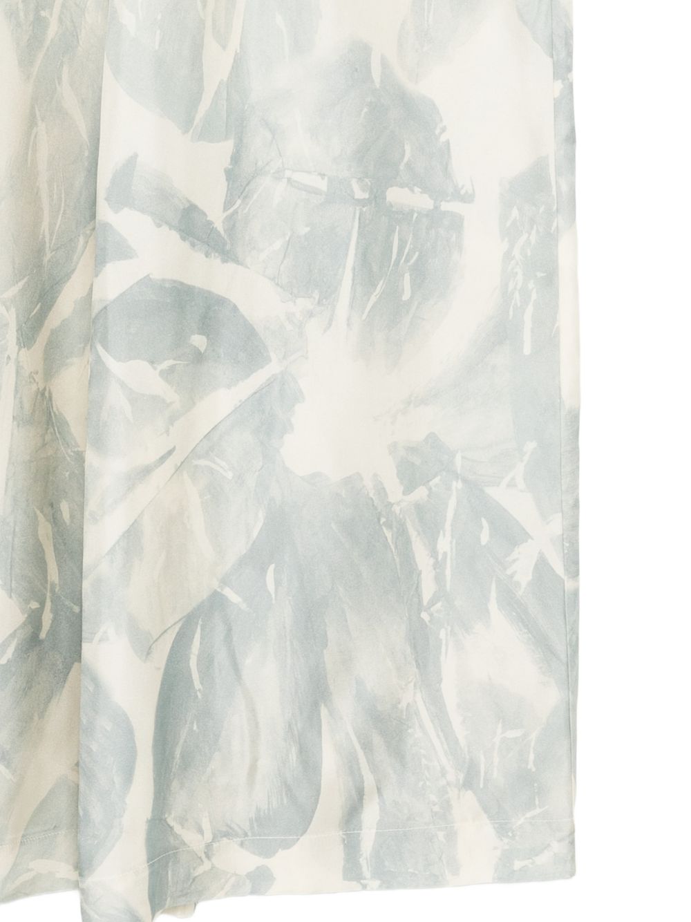 Pantaloni in seta con stampa fogliame 116136P6031 CIE ALYSI 