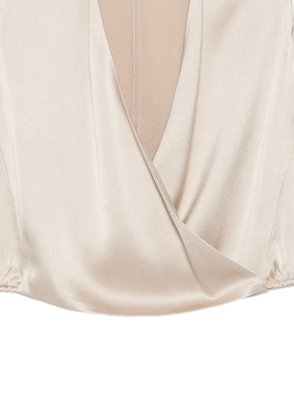 Top senza maniche con scollo incrociato 116261P6221 PTL ALYSI 