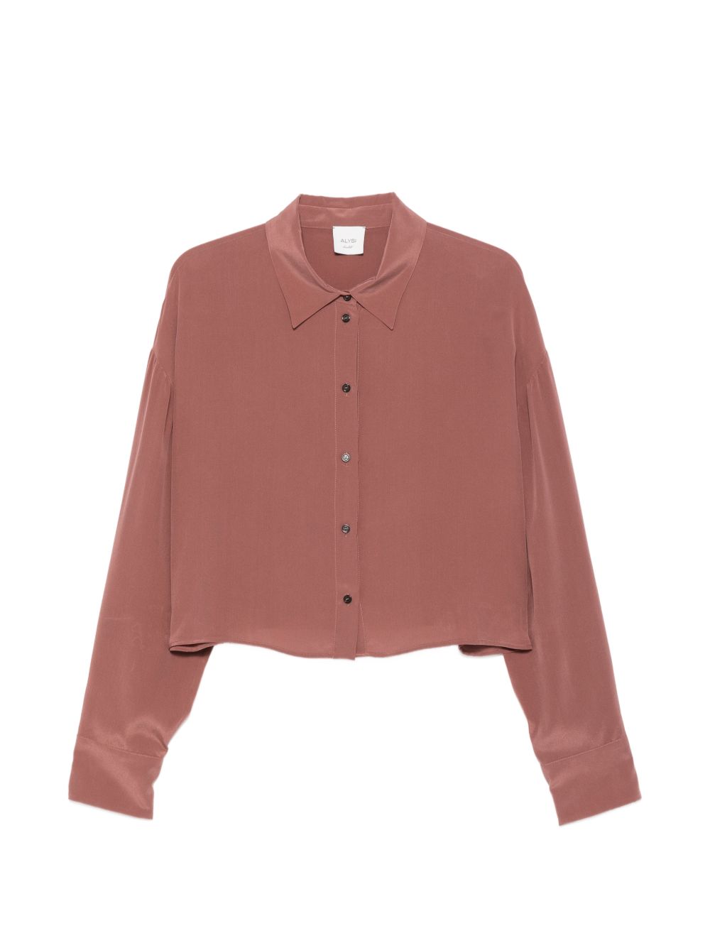 Camicia in seta con pieghe sui polsini 116290P6209 BLUSH ALYSI 
