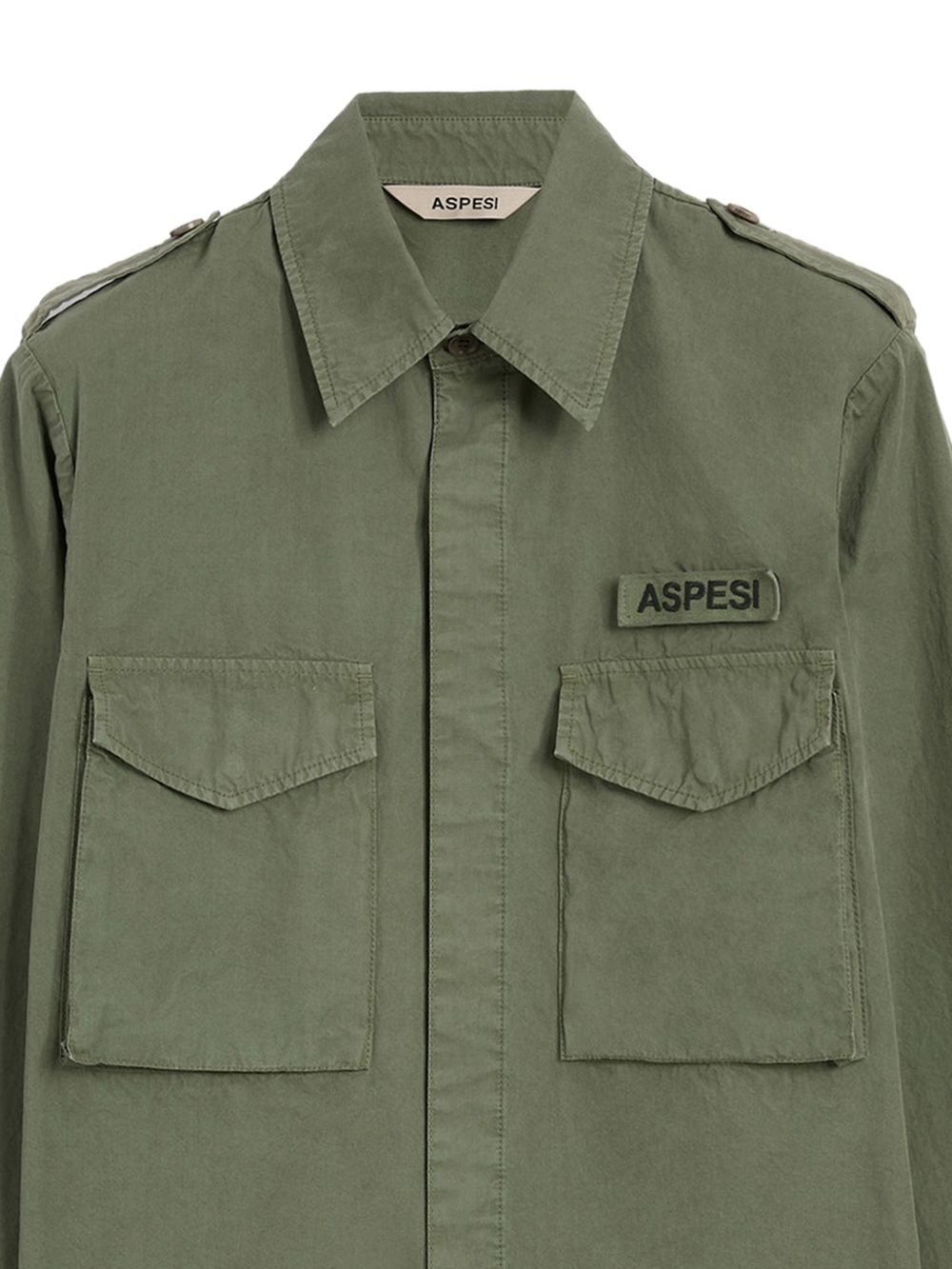 Camicia militare con tasche e patch logo CE10G178 85393 ASPESI 