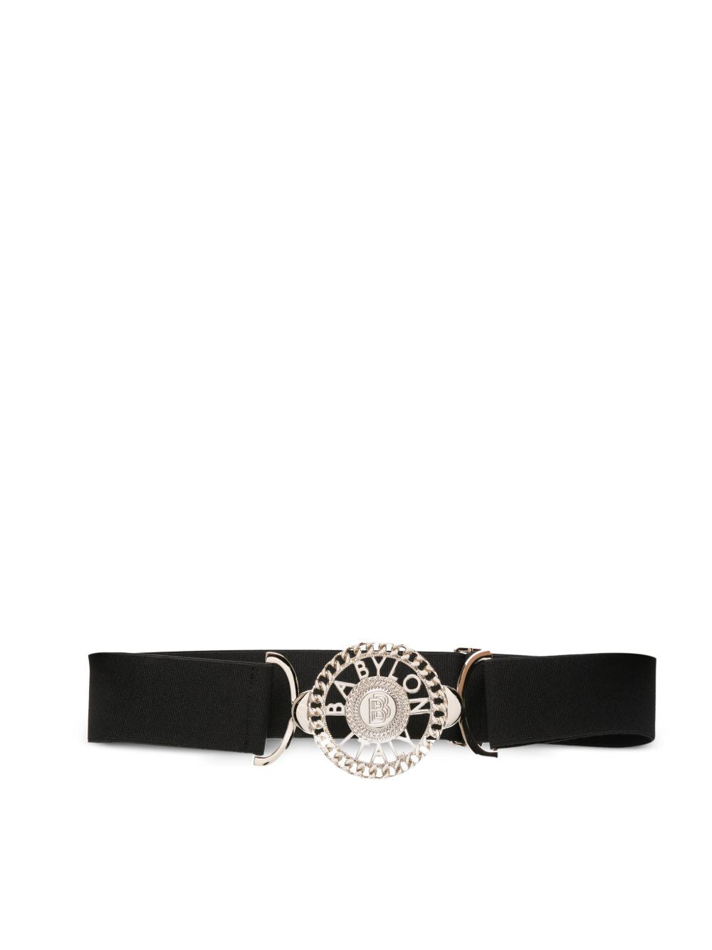 Cintura elasticizzata con logo circolare WS00059 ORO BABYLON COLLECTION 