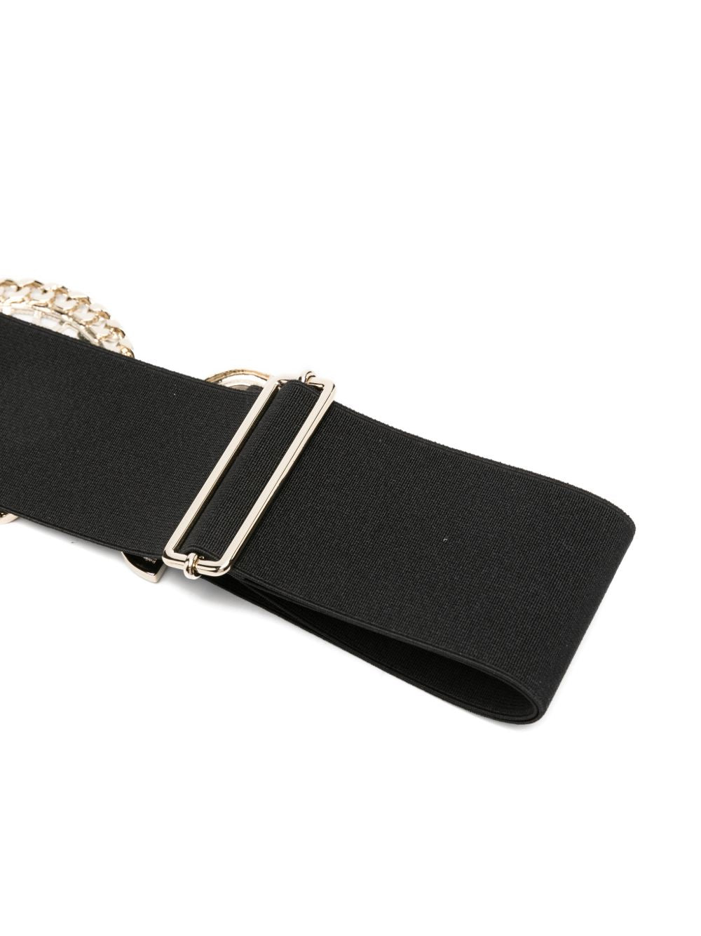 Cintura elasticizzata con logo circolare WS00059 ORO BABYLON COLLECTION 