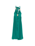 Abito lungo in poliammide scollo halter