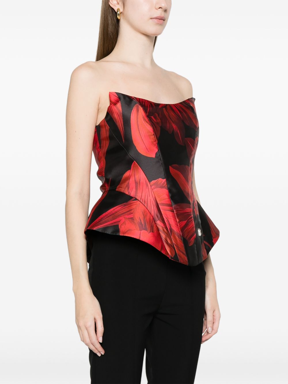 Top senza maniche in poliestere e poliammide WS0362B NERO BABYLON COLLECTION 