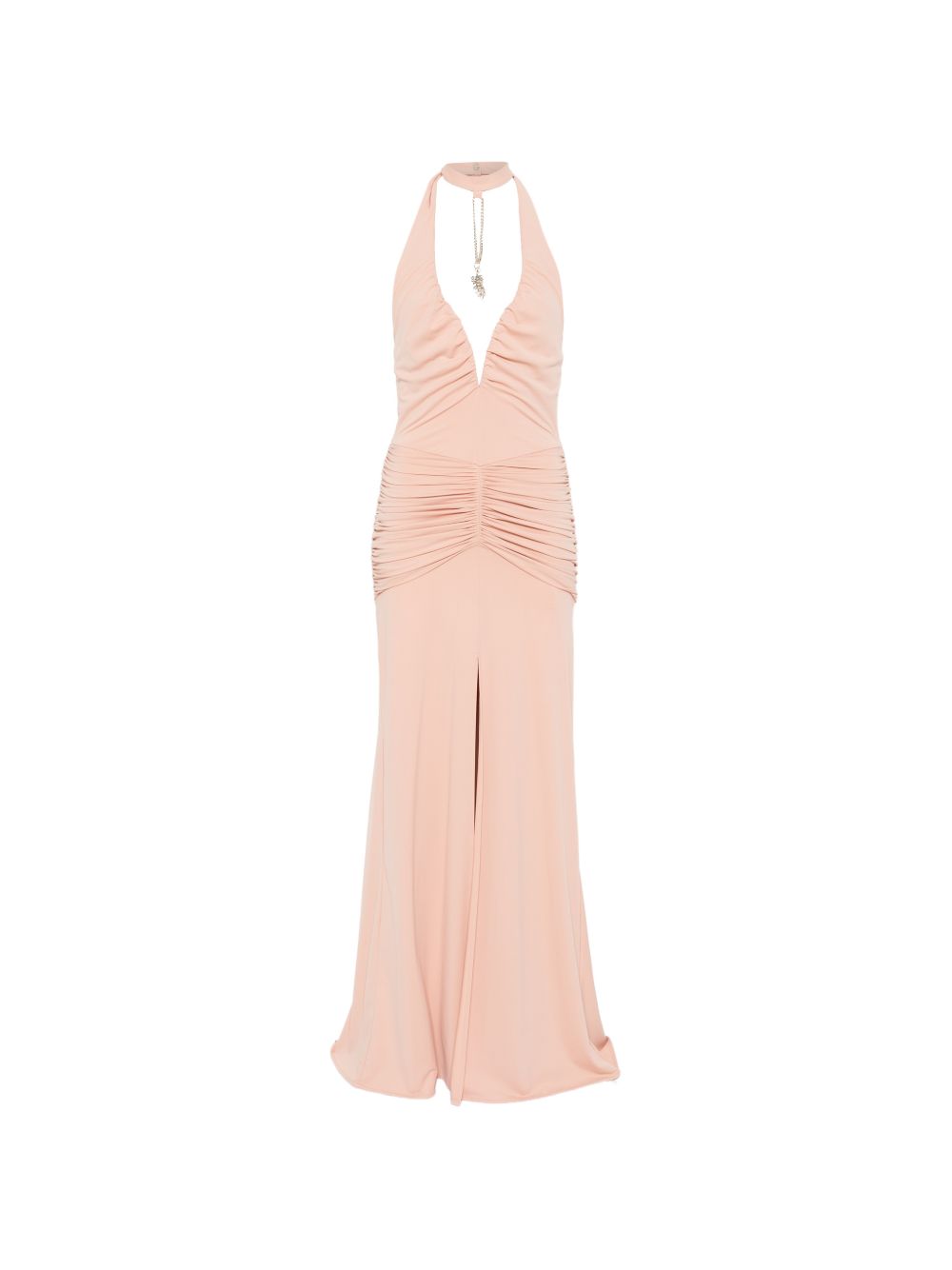 Abito lungo halter con scollo a V WE00782 NUDE BABYLON EUREKA 