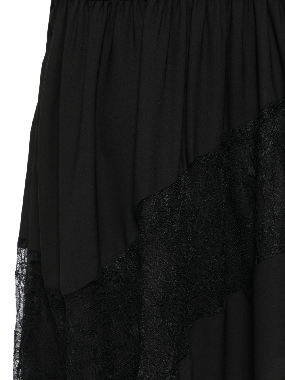 Abito lungo con dettagli floreali scollo a V WEL0707 NERO BABYLON EUREKA 