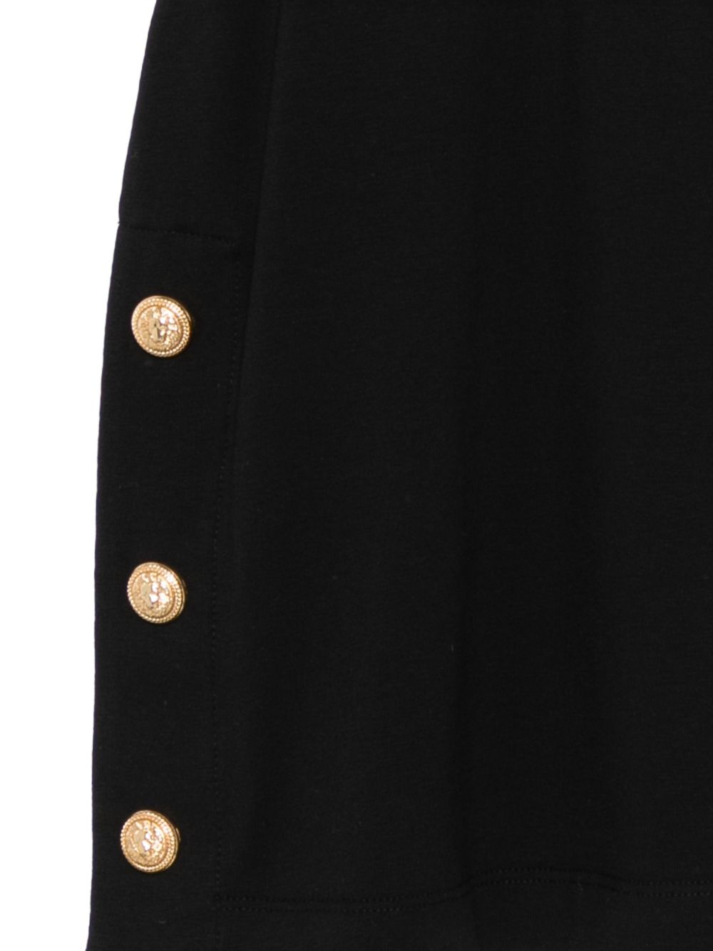 Set con top e gonna con bottoni dorati BY1B02Z3277 930BC BALMAIN KIDS 