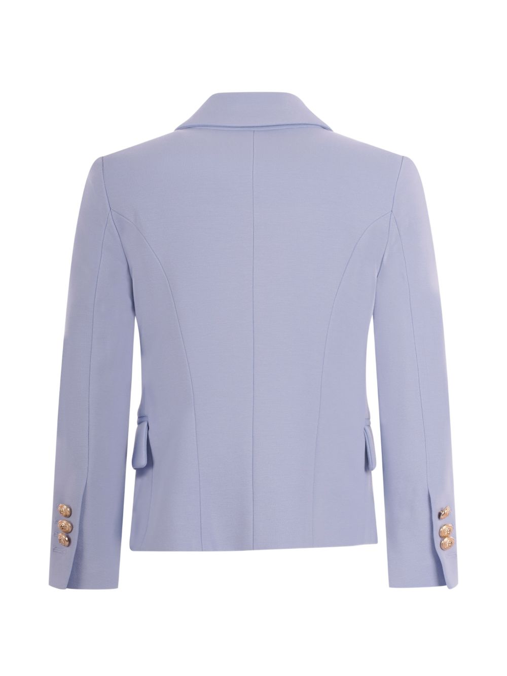 Blazer doppiopetto lavanda con bottoni dorati BY2A64J0371 652 BALMAIN KIDS 