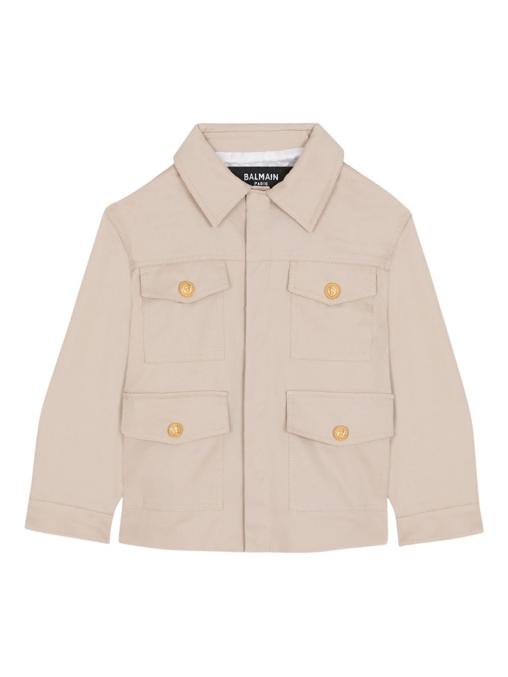 Giacca camicia con quattro tasche BY2P47G0197 107 BALMAIN KIDS 