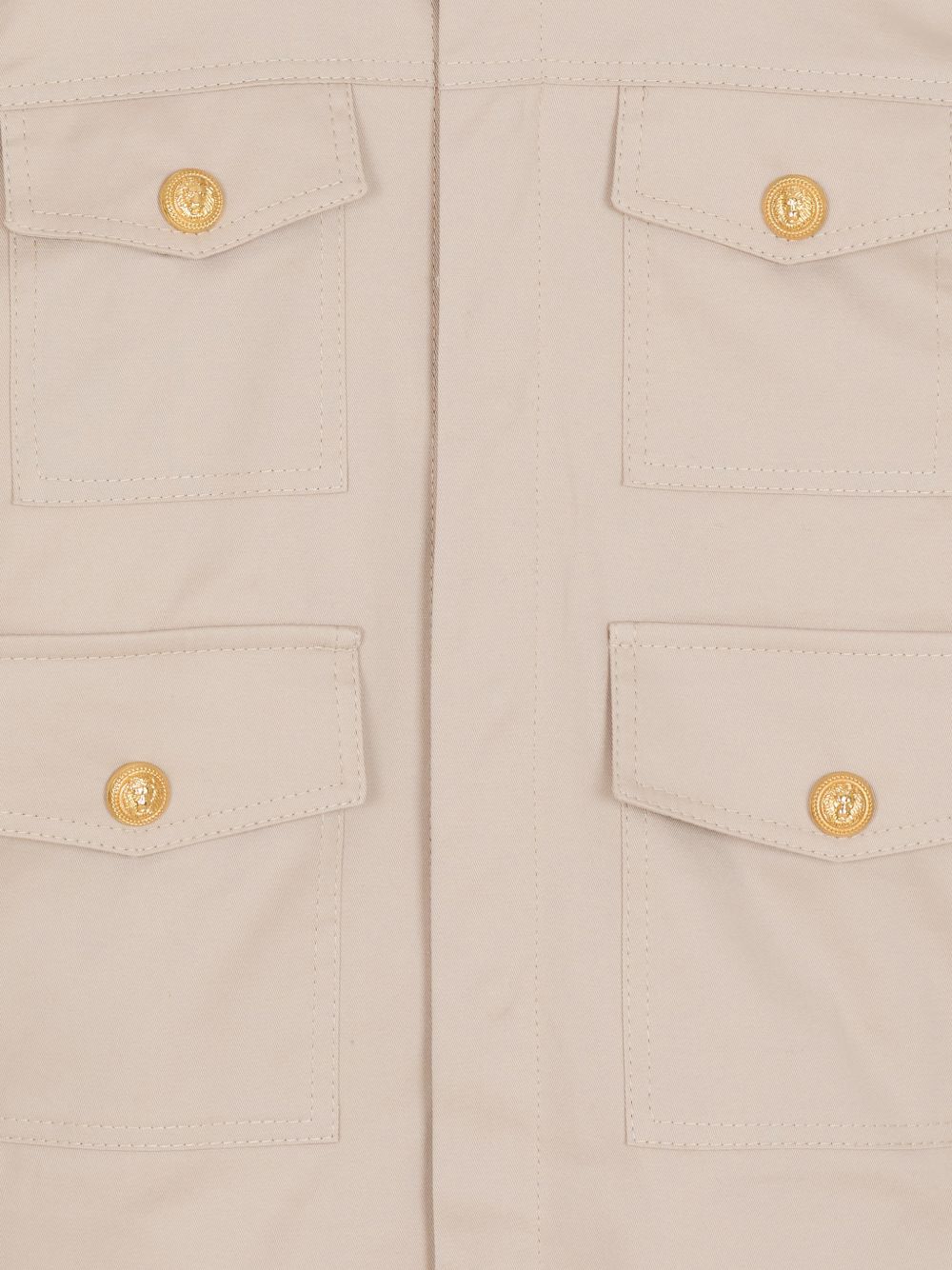 Giacca camicia con quattro tasche BY2P47G0197 107 BALMAIN KIDS 