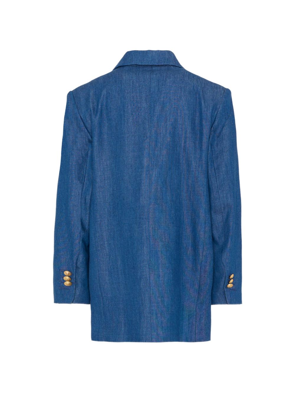 Blazer doppiopetto con bottoni dorati BY2P74P0588 625 BALMAIN KIDS 