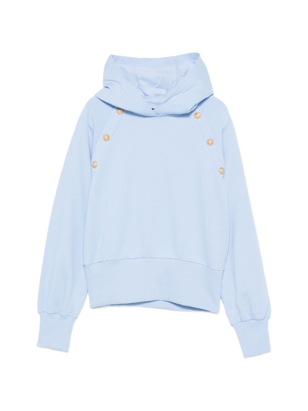 Felpa con cappuccio in cotone BY4A40Z3183 652OR BALMAIN KIDS 