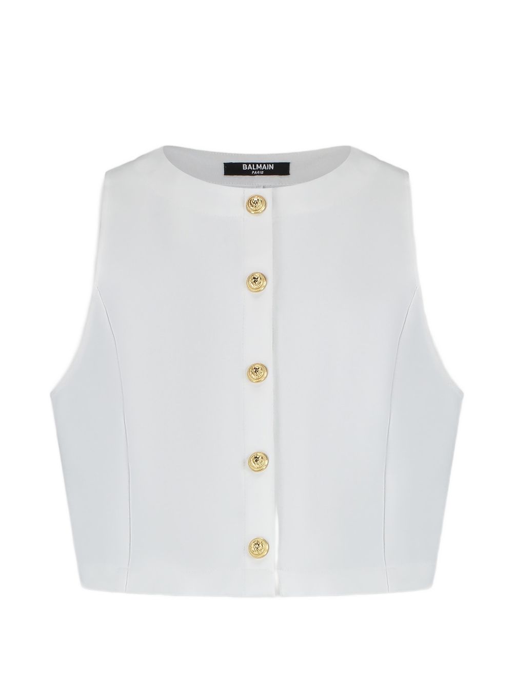 Gilet con bottoni dorati BY5A02J0371 100 BALMAIN KIDS 