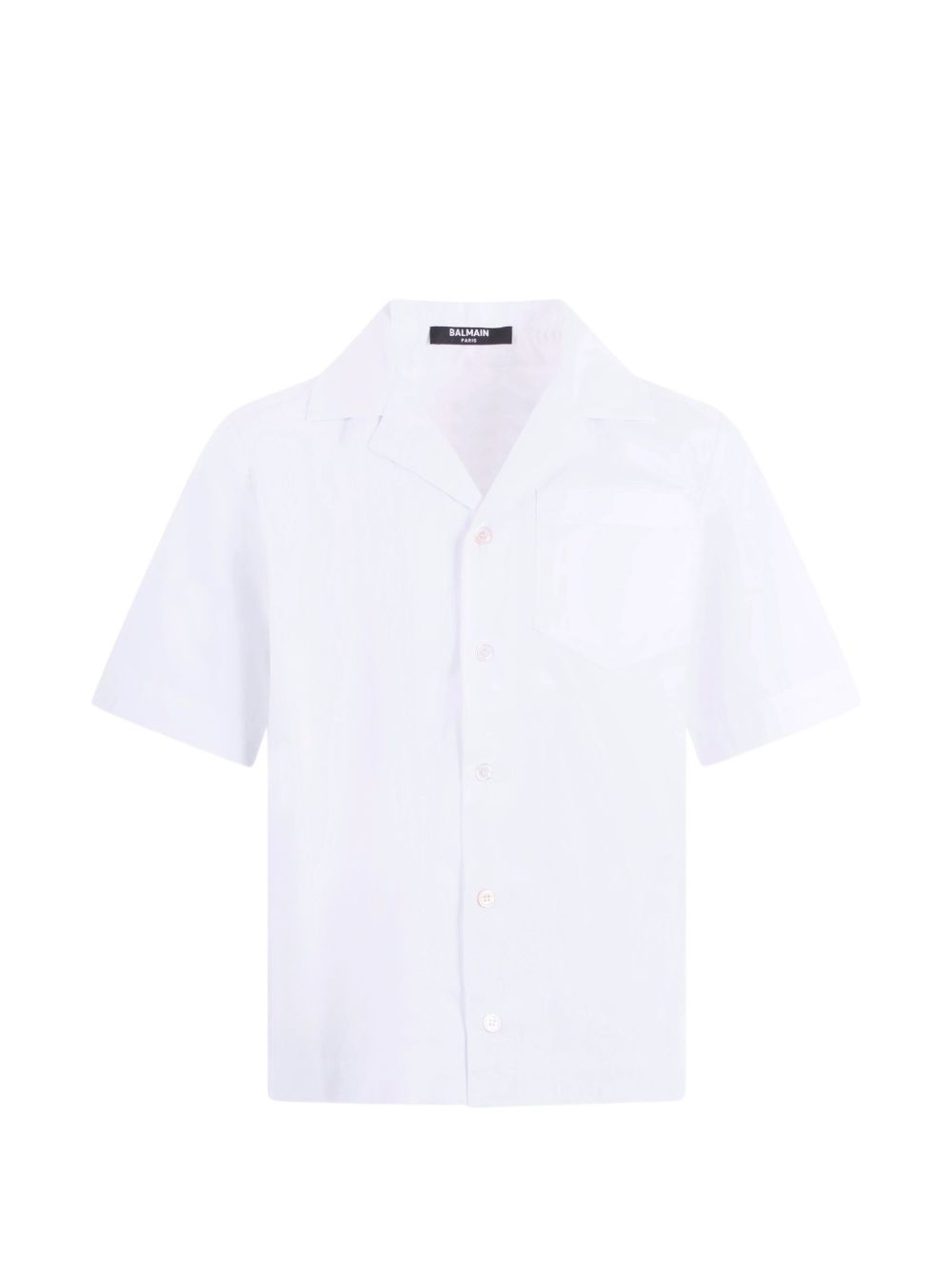 Camicia con colletto classico BY5P41P0562 100 BALMAIN KIDS 