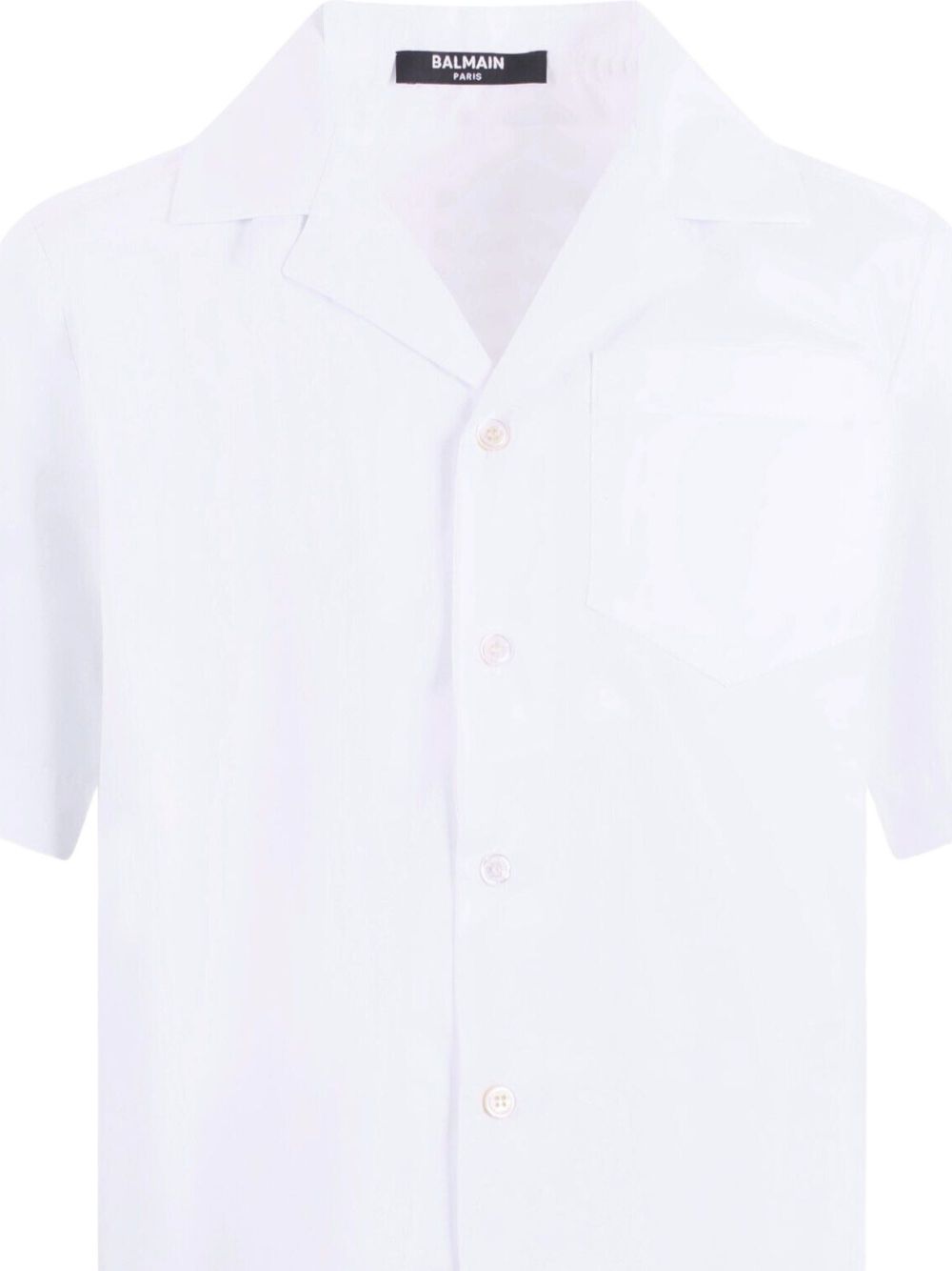 Camicia con colletto classico BY5P41P0562 100 BALMAIN KIDS 