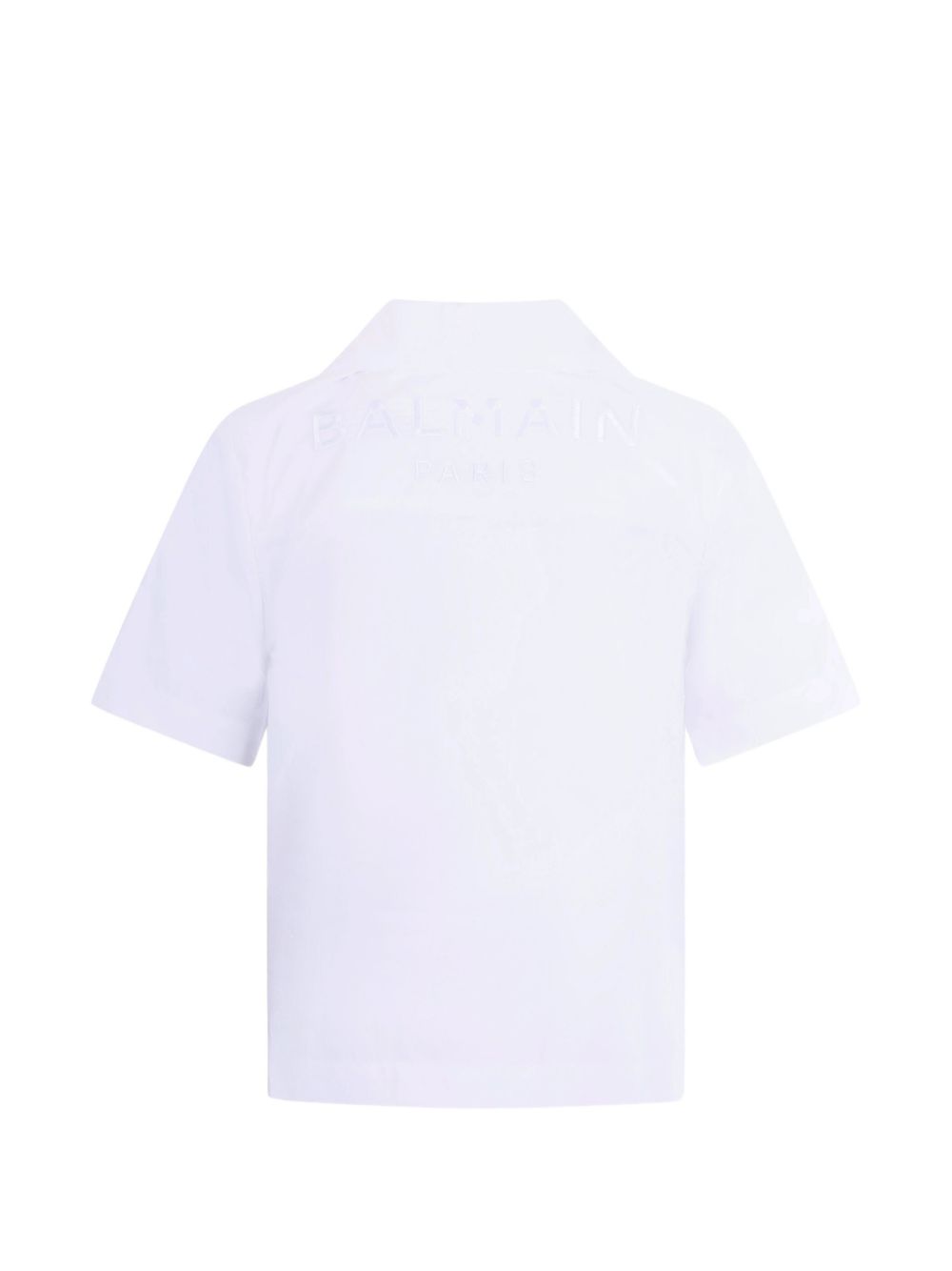 Camicia con colletto classico BY5P41P0562 100 BALMAIN KIDS 