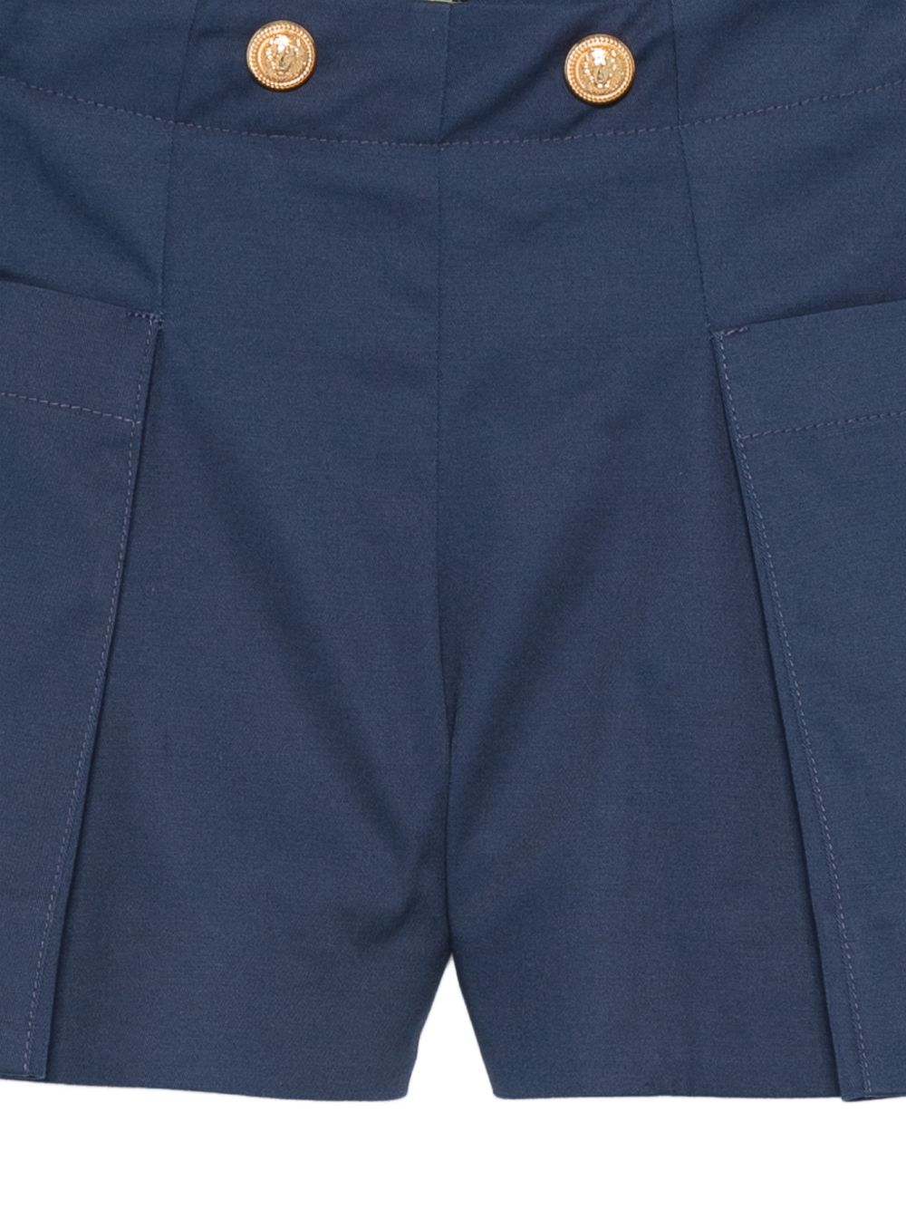 Shorts con bottoni dorati BY6C09G0197 620 BALMAIN KIDS 