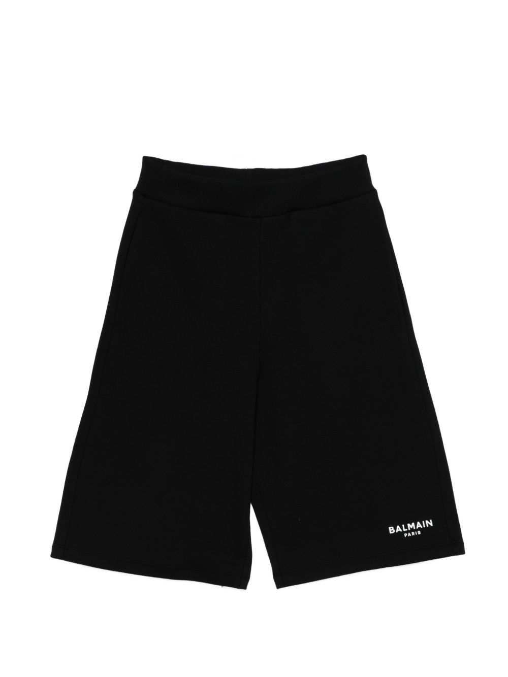 Bermuda in cotone con fascia elastica BY6S19Z3183 930BC BALMAIN KIDS 